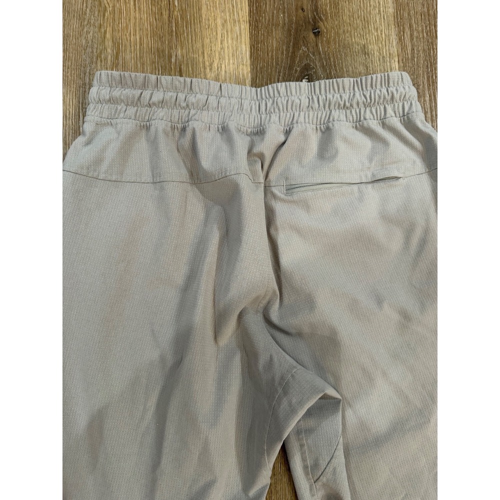 Lululemon Lab Mens Light Grey Grid Textured Tapered Jogger Pants Size M - Picture 9 of 11